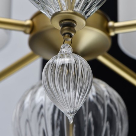 The Odelia chandelier, size 88x312x88 cm, 200W 5XE27 IP 20-3