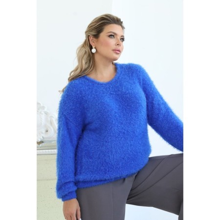 Female jumper, size 52, blue color-2
