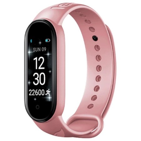 Fitness bracelet LEEF NEX, 0.96 ", sensor, pulse, sleep, oxygen level, Shagomer, IP65, pink