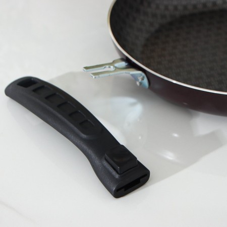 The pan "hostess", d = 24 cm, removable handle, anti -stick coating, burgundy color-3