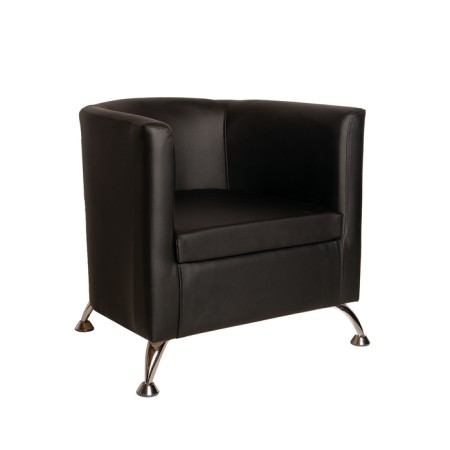 Armchair Mars 660x710x650 Black gloss-1