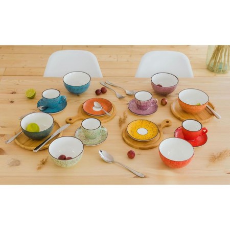 Porcelain bowl Wilmax Splash, 600 ml, d = 13 cm, orange color-3
