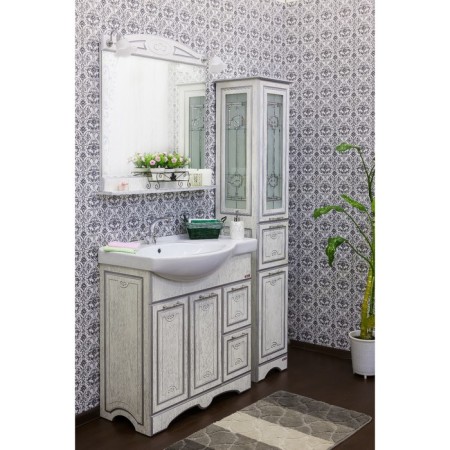 Sanflor mirror "Adele 82", white color/patina silver-1