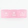 Tabert’s man “Morning, day, evening”, 3 sections, pink, 7.3 x 1.5 cm