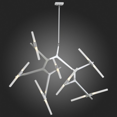 Ceiling Ceiling ST LUCE. SL947.102.14. Laconicita. 14x5 watts, G9, 40x160x73 cm, silver color-14