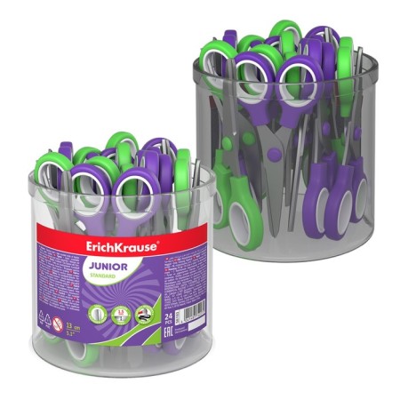 Baby scissors 13cm Erichkrause Junior, in a tube-4