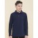 Polo for a boy with a long sleeve Pelican, height 146 cm, dark blue color