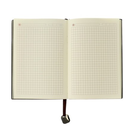 Diary Lowed A6, 116 sheets in a cage, tinted cut, light cover, mix-4