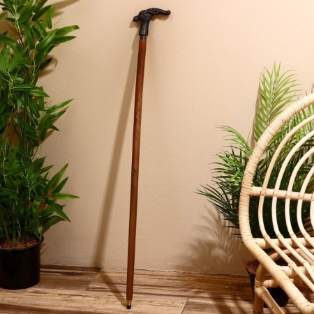 Cane "mountain goat" (collapsible) wood, brass 95x13x3.5 cm