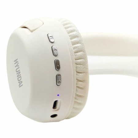 Bluetooth headphones Hyundai H-HP101, white (overhead)-2