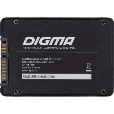 SSD Digma Sata-III 1TB DGSR2001TS93T RUN S9 2.5 "-8