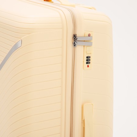 Big suitcase 28 ", lightning department, code castle, 4 wheels, beige color-3