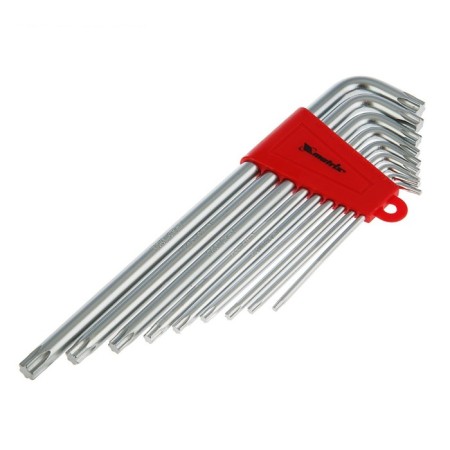 Matrix 12306 keys set, imbus, Torx, 9 pcs, T10-T50, CRV, elongated