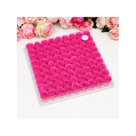 Roses soap fuchsia, set 81 pcs-5