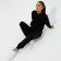 Women's costume (sweatshirt, trousers) minku: Casual Collection Black color, size 50