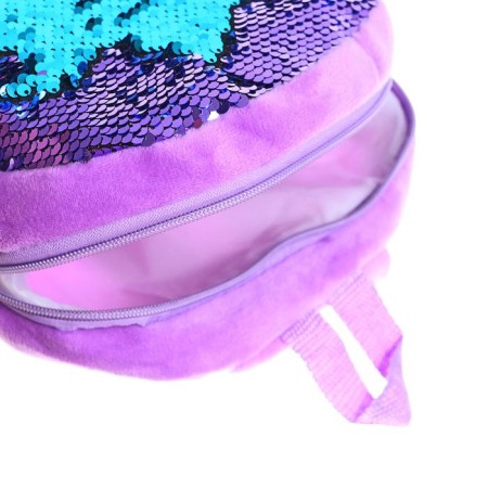 Soft backpack "unicorn", purple color-2