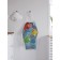 Apron of a kitchen with a photo print "Colorful fish on the waves", adjustable, size OS