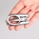 Scissors are manicure, folding, straight, 10.5 cm, silver color