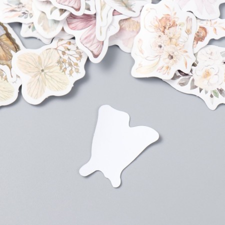 Stickers for creativity "Flowers and butterflies" set 46 pcs 4.4x4.4x1.1 cm-2