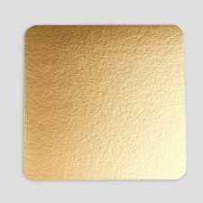 The substrate is reinforced, 22 x 22 cm, gold - white pearls, 3.2 mm