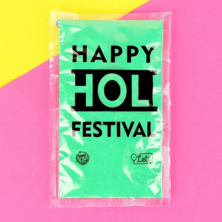 Holi paint, mint color-1