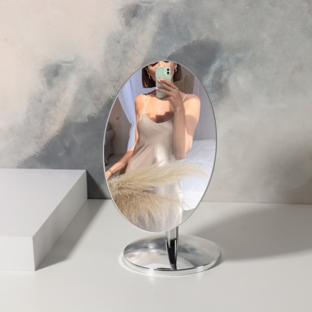 Mirror Nast Layer Knife Oval (1) Mirror 12.4*17.3/12.4*23*26cm b/took silver to/Cor QF-1