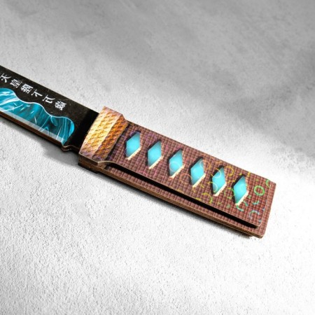 Wooden souvenir "Tanto knife", in a scabbard, diamond-4
