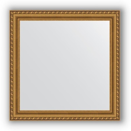 Mirror in the baguette frame - Golden Aqueduct 61 mm, 64 x 64 cm, EvoForm