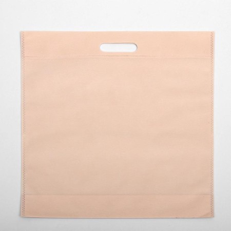 A package with a cut pen 42 x 40 cm, beige