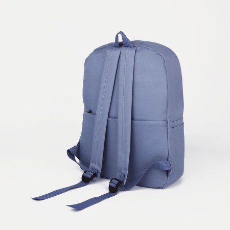 Set of a youth backpack from textiles, chopper, pencil case, bag, blue color-2