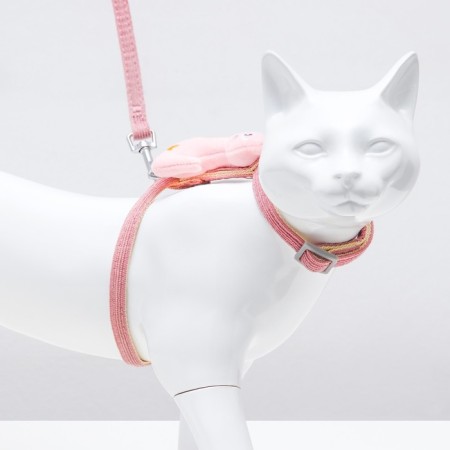 A set of ammunition with a toy, s, leash 120 x 1 cm, Osh 20-30, og 25-40 cm, pink-1