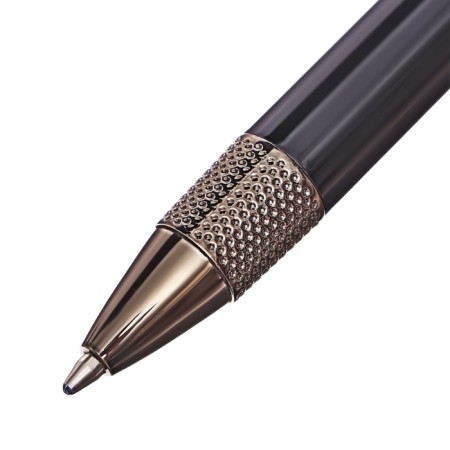 Handle Gift Balloon in the leatherette case rotary style Black/bronze-2