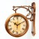 The clock is double -sided, on the suspension "Sabatini", a smooth move, 35 x 30 cm, dial 20 cm