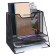 Papers stand, table, 5 departments, mesh, metal, black