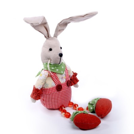 Soft toy "Rabbit", in a cage-1