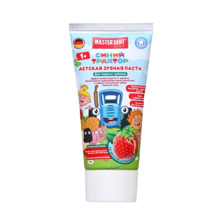 Children's toothpaste Master Dent "Blue Tractor", strawberries, 50 ml