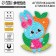 The mosaic is a sticker uniform "Bunny and carrots." Set for creativity