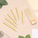Candles for the Cake "Confetti", 12 pcs, gold and white