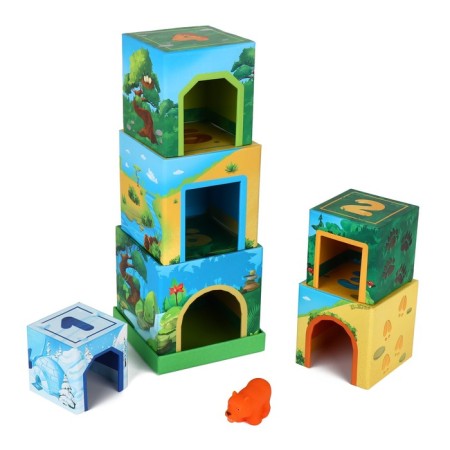 Board game "Smart cubes. Study animals ", 1+-1