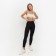 Female leggings, black color, size 48