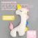 Skill of a soft toy "Unicorn", 105 cm, white color