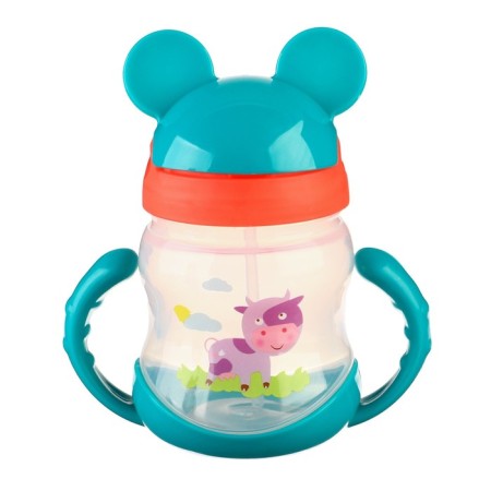 Baby chipper with silicone tube, 250 ml., With pens, color mix-4