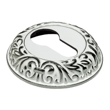 MH-KH-CLP W/PC key overlaid, white enamel color, chrome