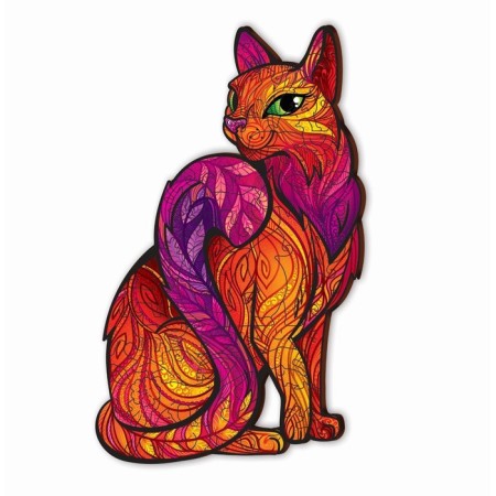 Figure puzzles "Mysterious cat"-7