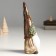 Polystone souvenir "Santa Claus in a cap with a spruce branch and cones" 9x7.5x25.5 cm