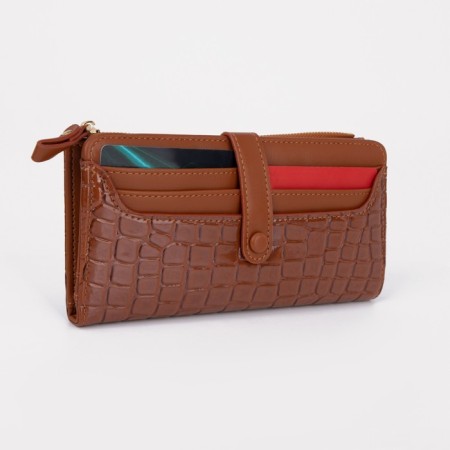 Women's wallet on the button, redhead color-5