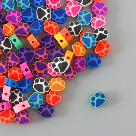 Beads rubber curly "paw" mix, units. 500 pcs.-2