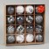 Set of balls plastic D-6 cm, 16 pcs "Melody of the Elites" Assorted, white silver