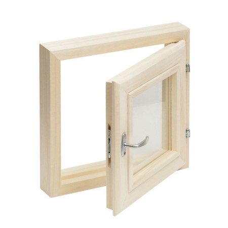 Window, 40 × 40cm, double glass of linden-3