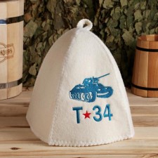 T-34 Bath cap, felt, white